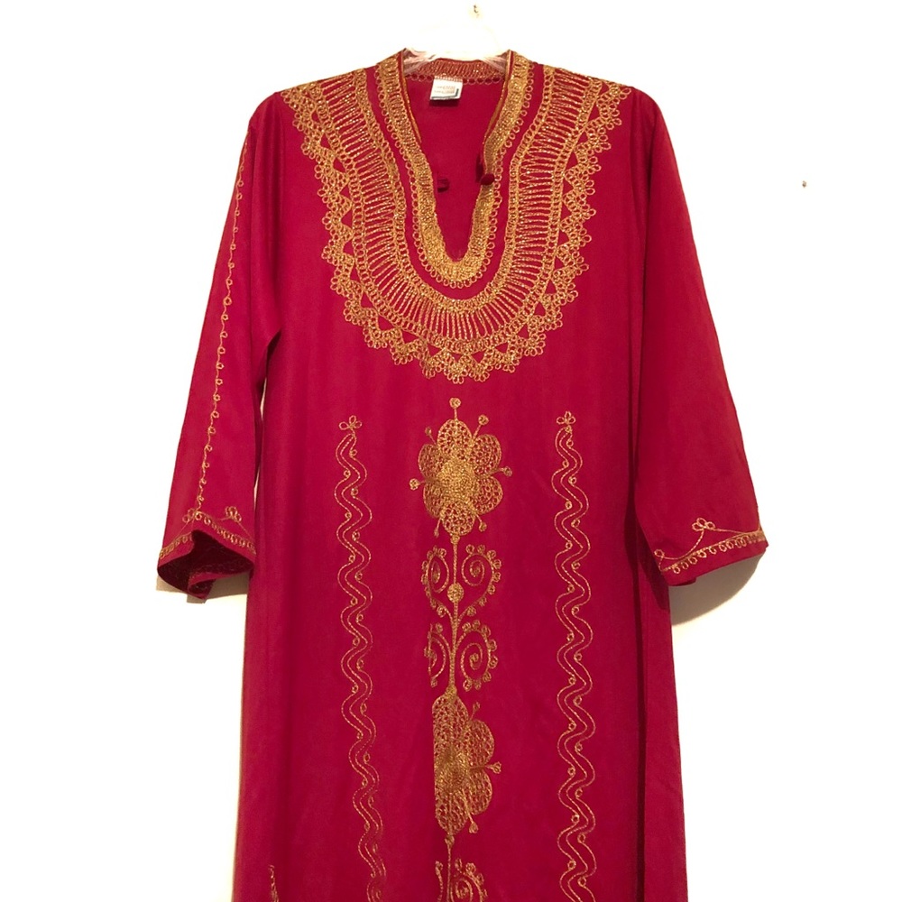 Violet Embroidered Kaftkan Dress